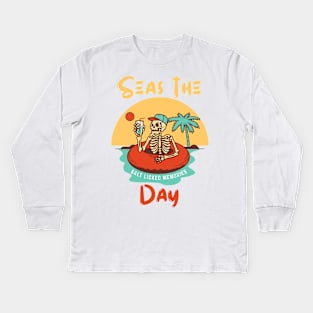 Seas the day Kids Long Sleeve T-Shirt